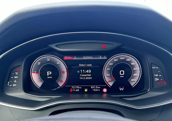 Audi A6 cena 175900 przebieg: 71100, rok produkcji 2018 z Wąbrzeźno małe 667